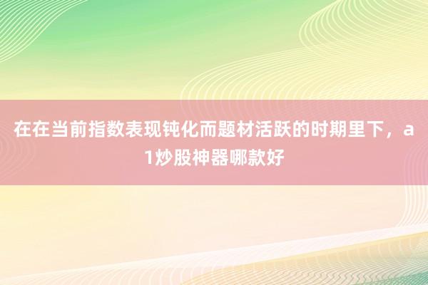 在在当前指数表现钝化而题材活跃的时期里下，a1炒股神器哪款好