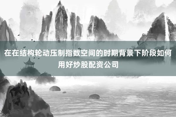在在结构轮动压制指数空间的时期背景下阶段如何用好炒股配资公司