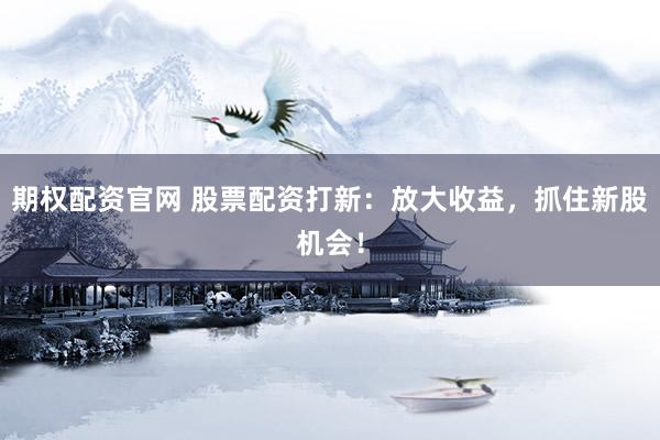 期权配资官网 股票配资打新:放大收益,抓住新股机会!