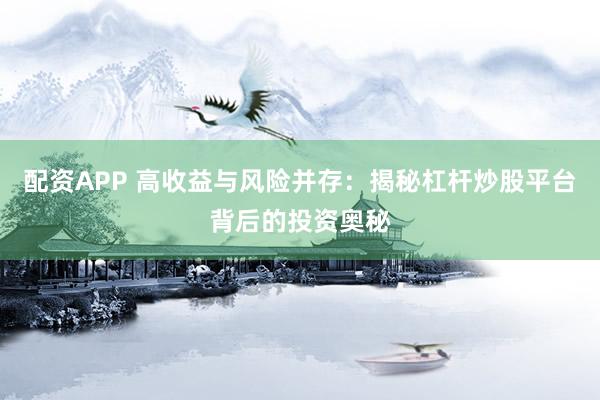 配资APP 高收益与风险并存:揭秘杠杆炒股平台背后的投资奥秘
