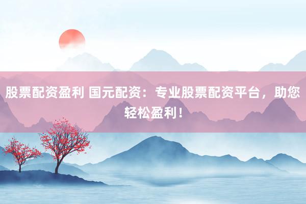股票配资盈利 国元配资：专业股票配资平台，助您轻松盈利！